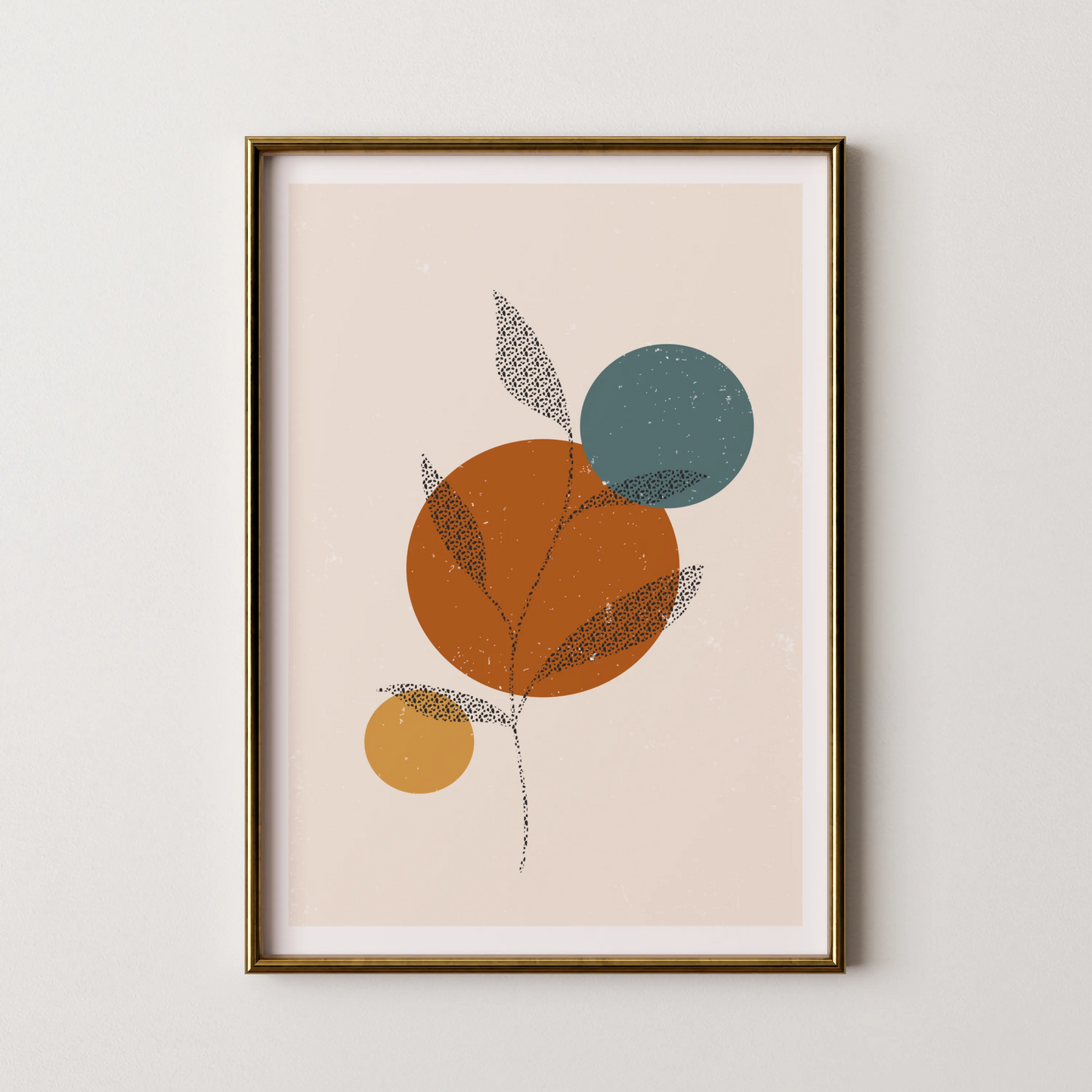 Minimal Artwork, Modern Colorful Abstract, Wall Painting