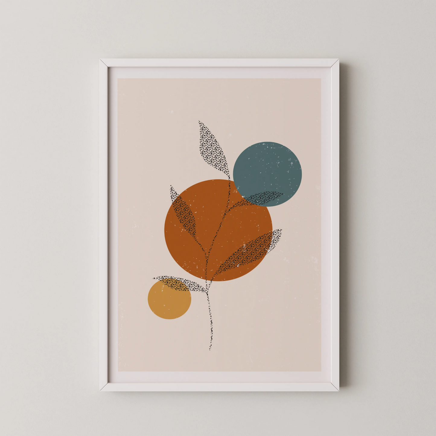 Minimal Artwork, Modern Colorful Abstract, Wall Painting
