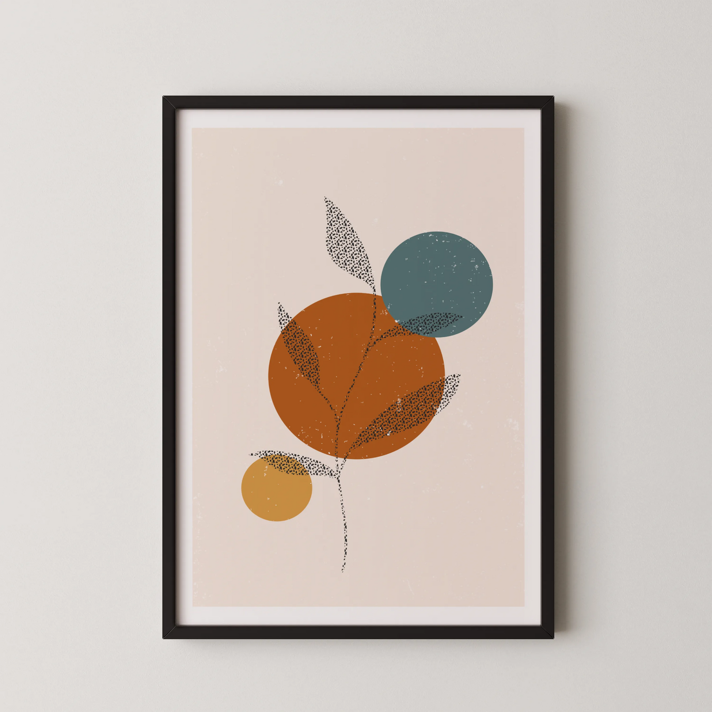 Minimal Artwork, Modern Colorful Abstract, Wall Painting