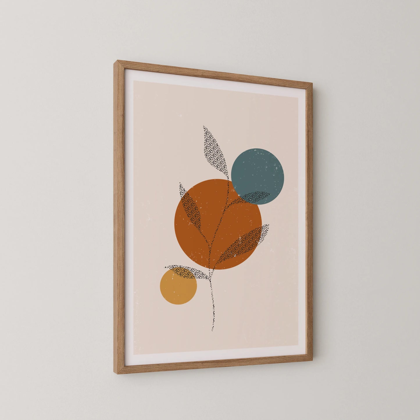 Minimal Artwork, Modern Colorful Abstract, Wall Painting