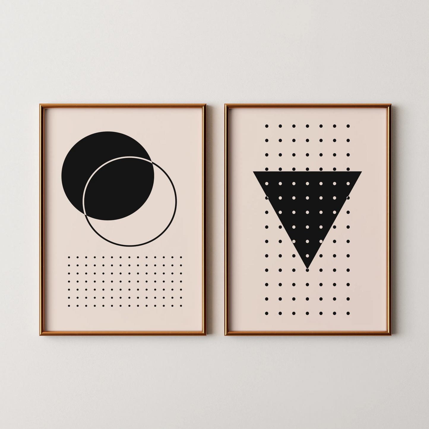 Modern Abstract II, Set of 2, Mid Century Aesthetic Wall Art
