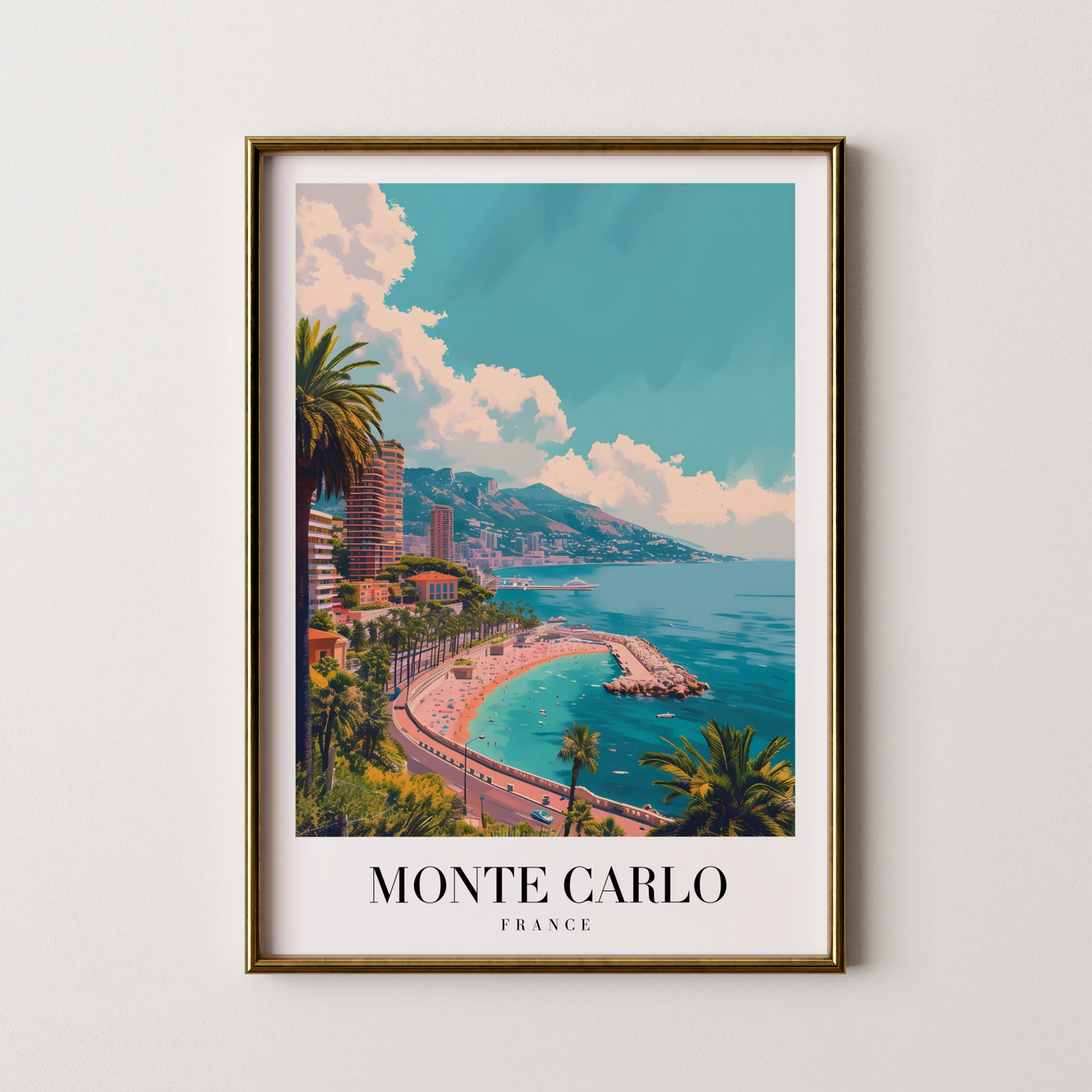 Monte Carlo, France, City Prints