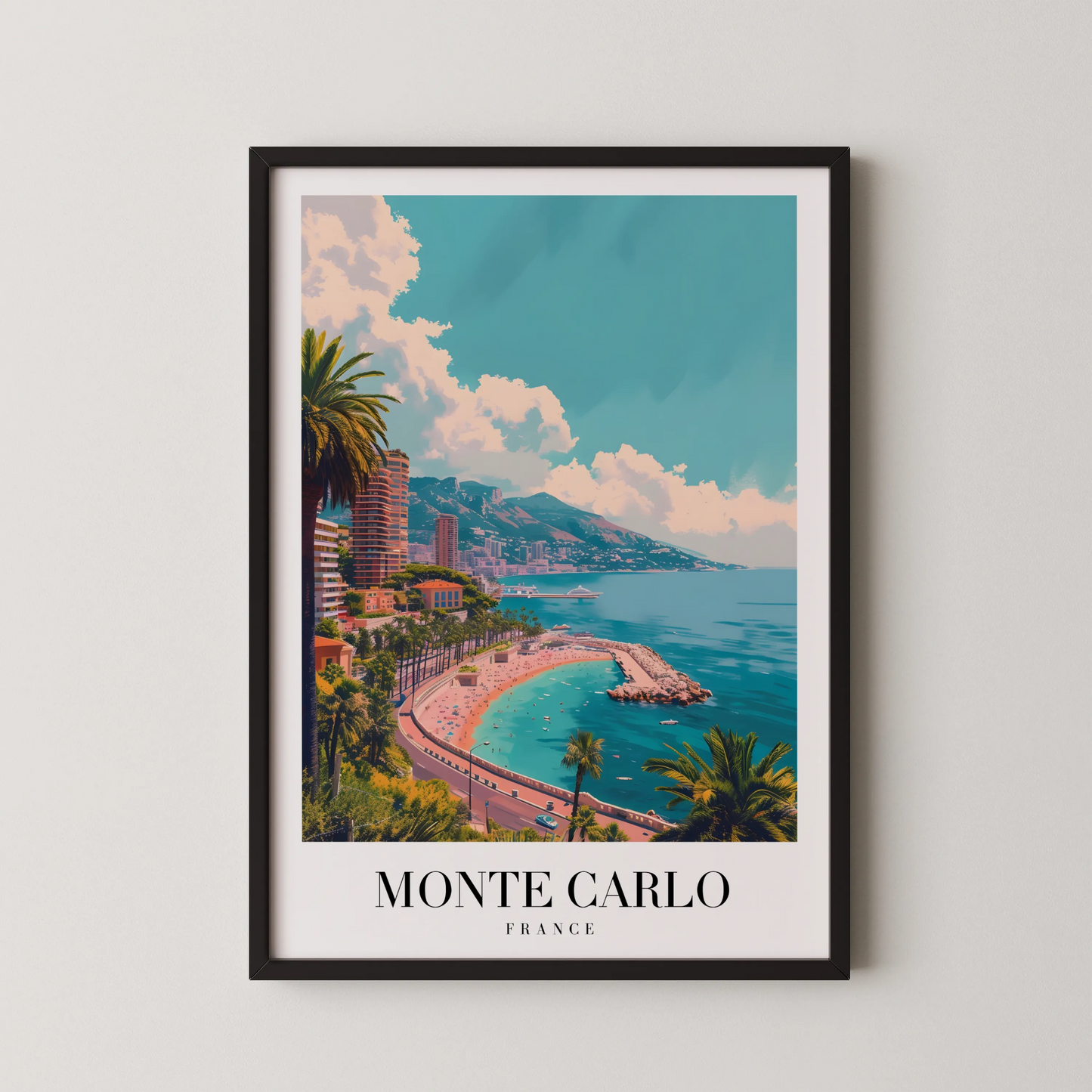 Monte Carlo, France, City Prints