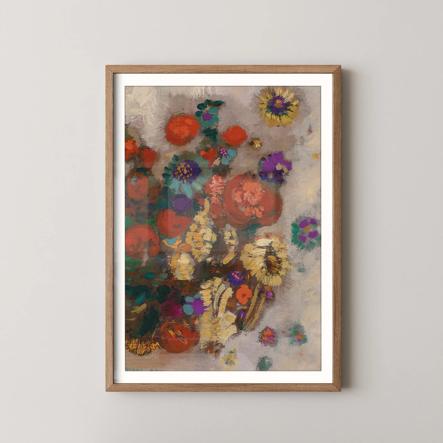 Bouquet of flowers by Odilon Redon