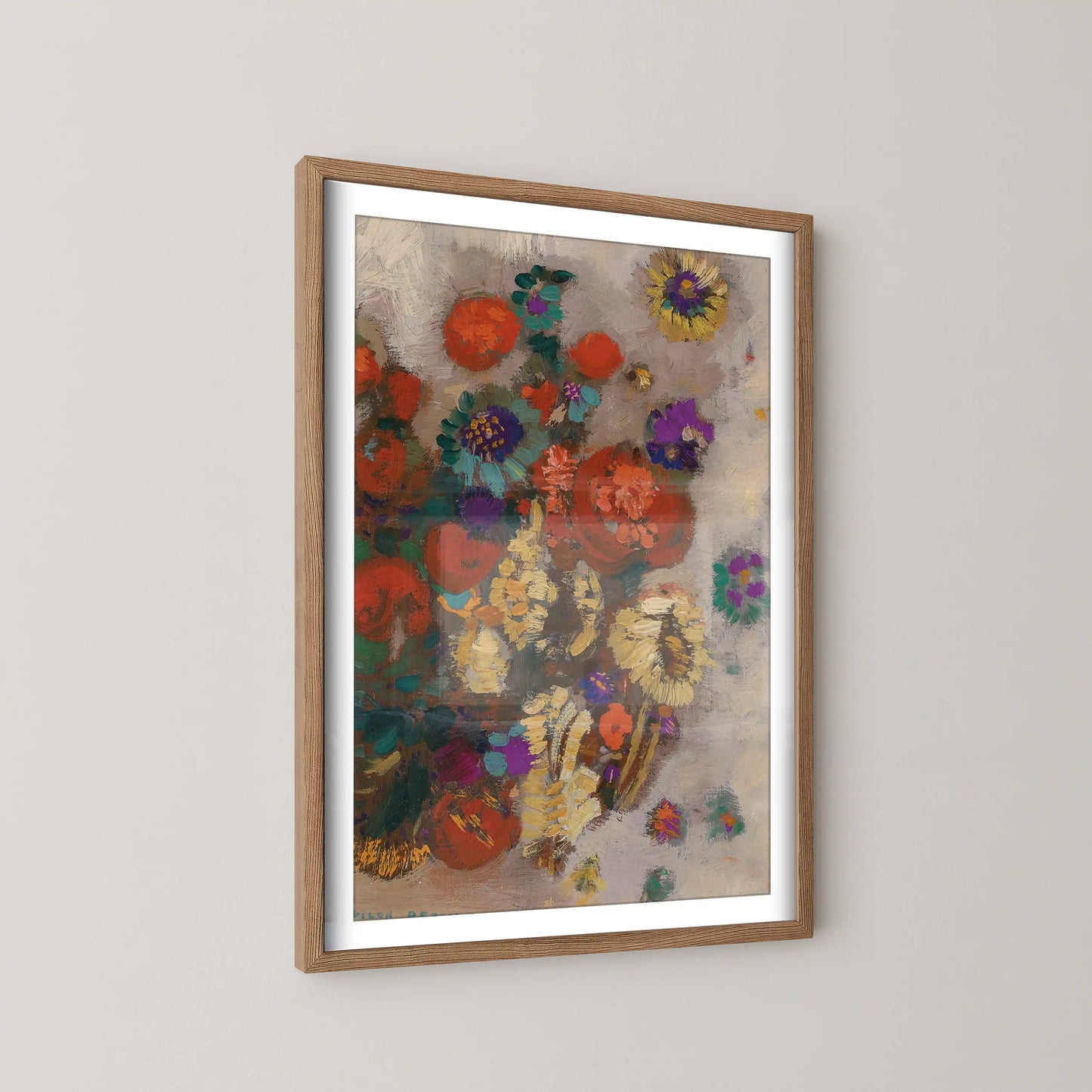 Bouquet of flowers by Odilon Redon
