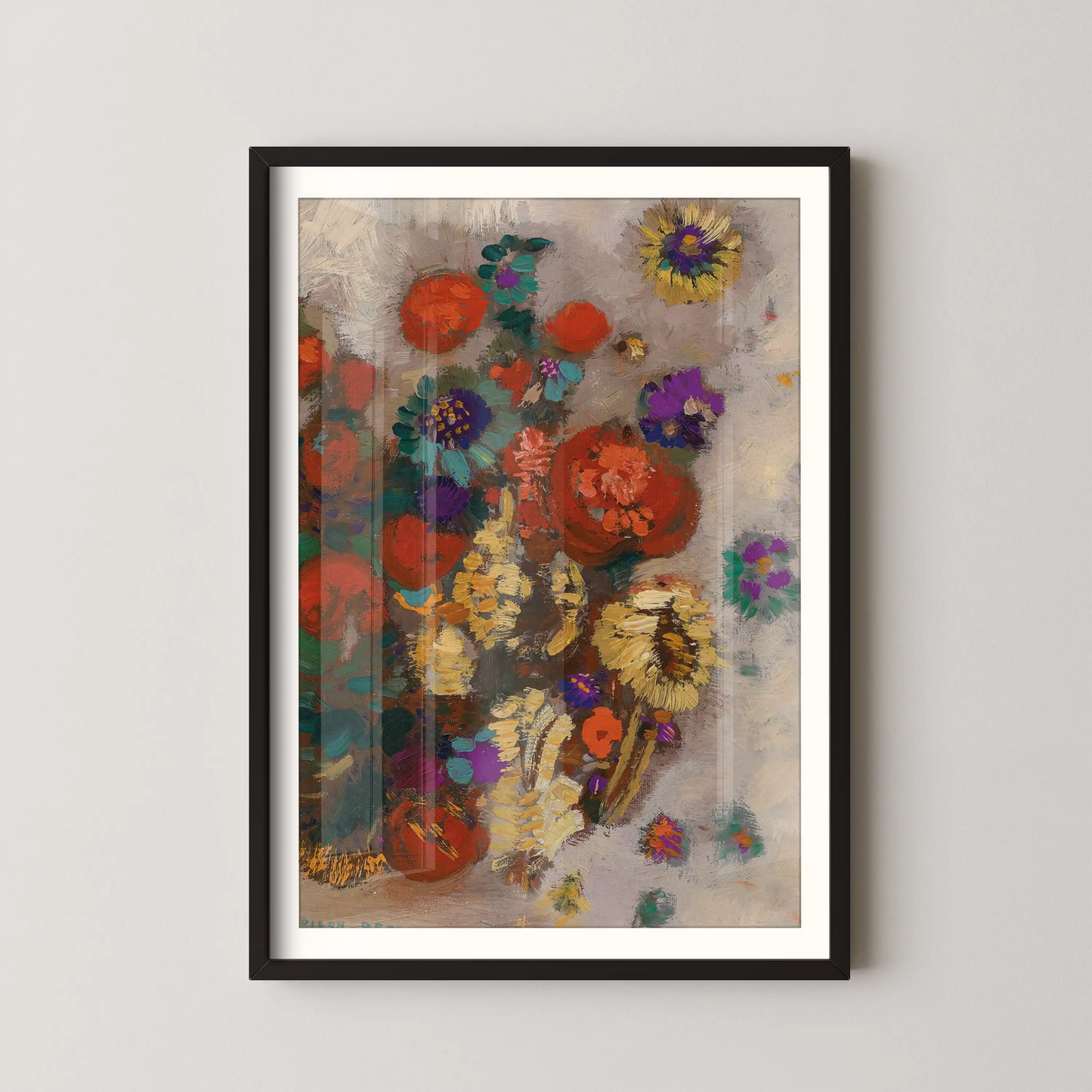 Bouquet of flowers by Odilon Redon