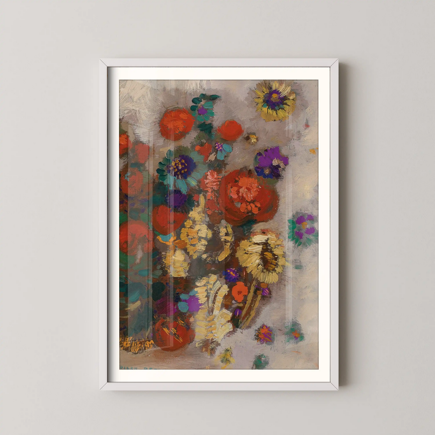 Bouquet of flowers by Odilon Redon