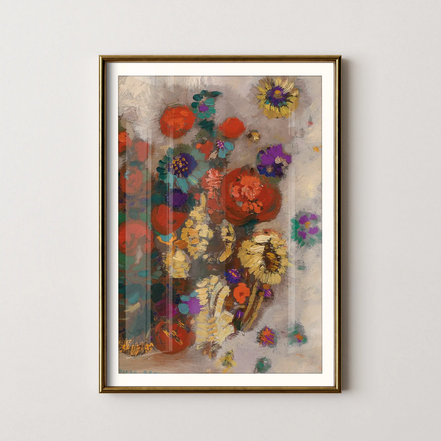 Bouquet of flowers by Odilon Redon