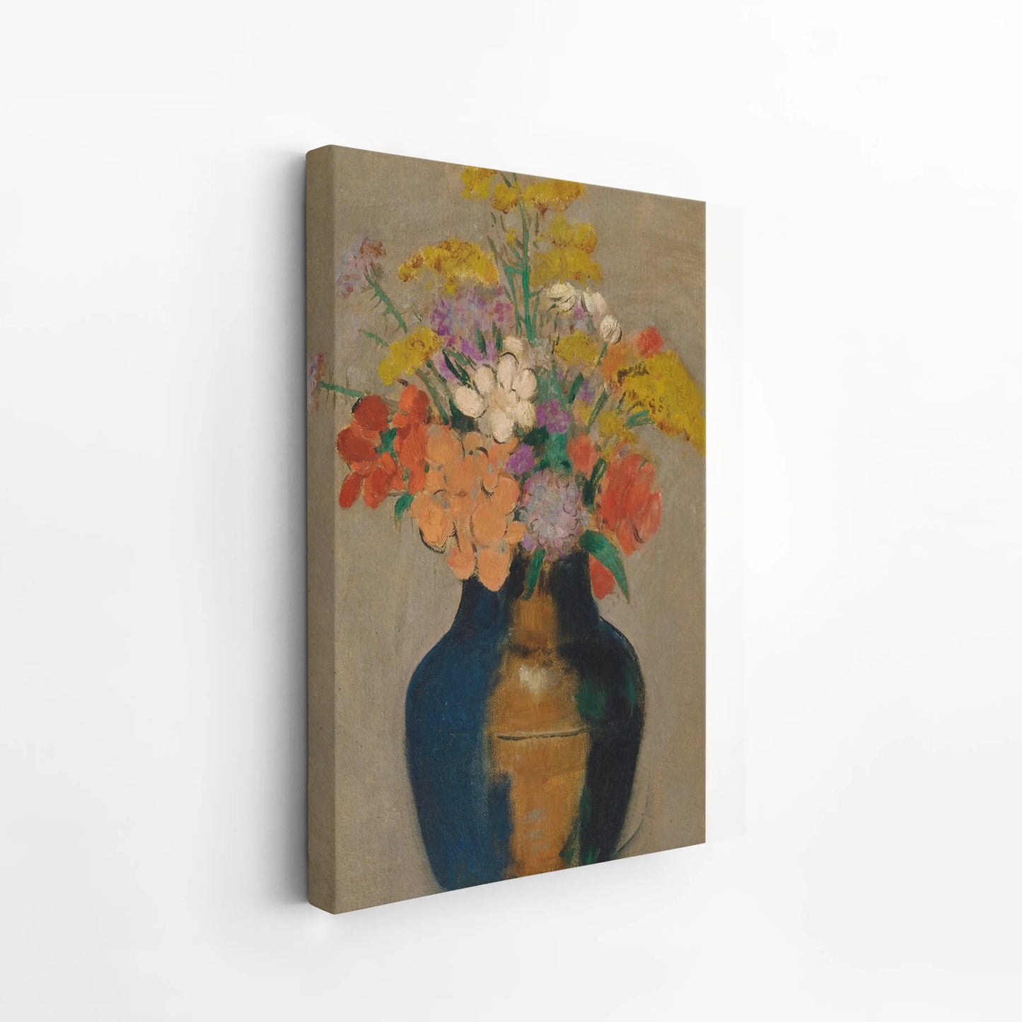 Bouquet of flowers in a vase by Odilon Redon