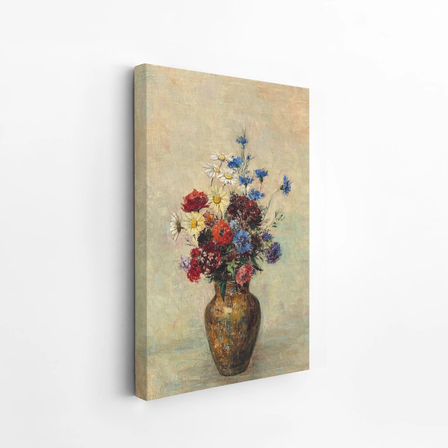 Flowers in a Vase by Odilon Redon (1910)
