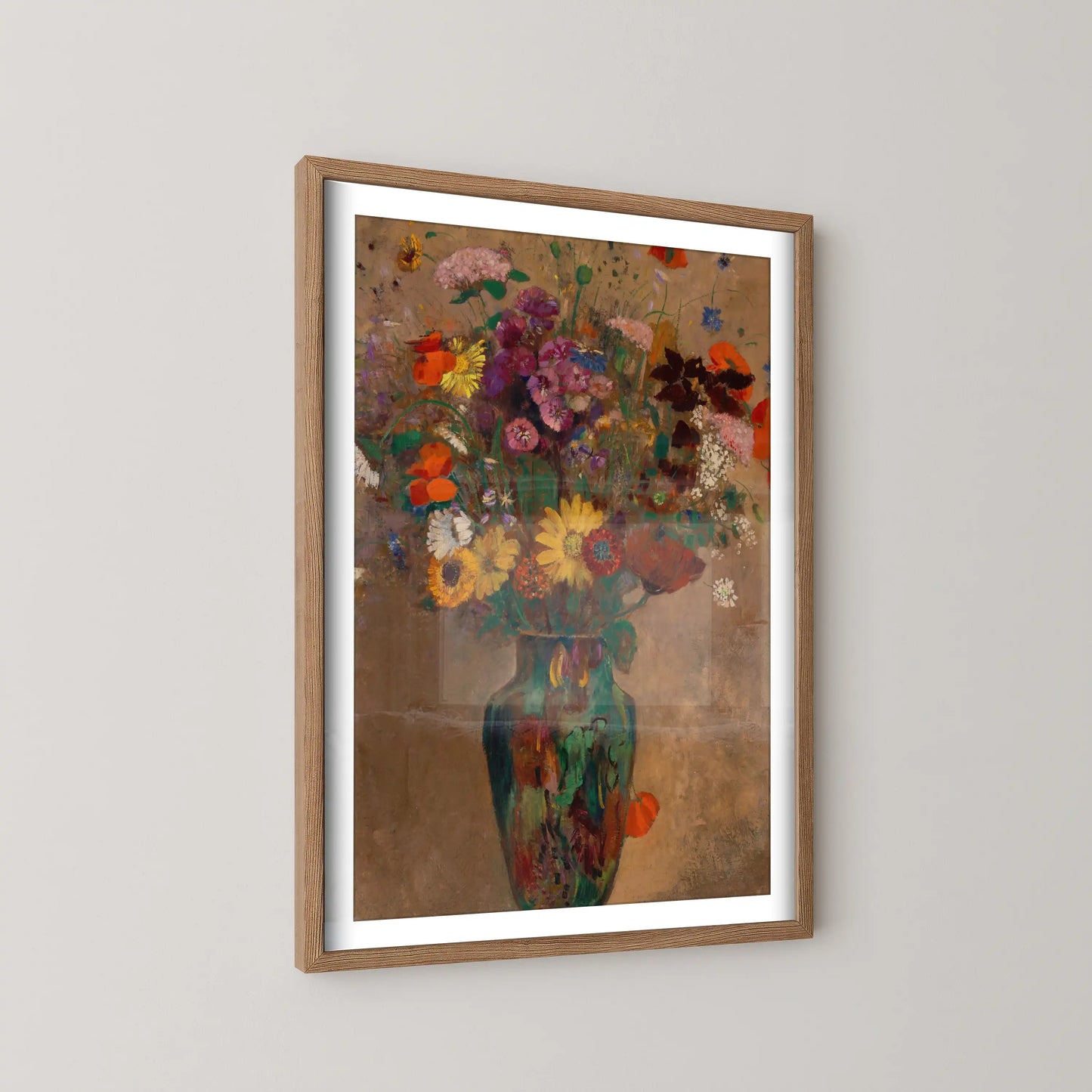 Large bouquet of wildflowers by Odilon Redon (1900-1905)