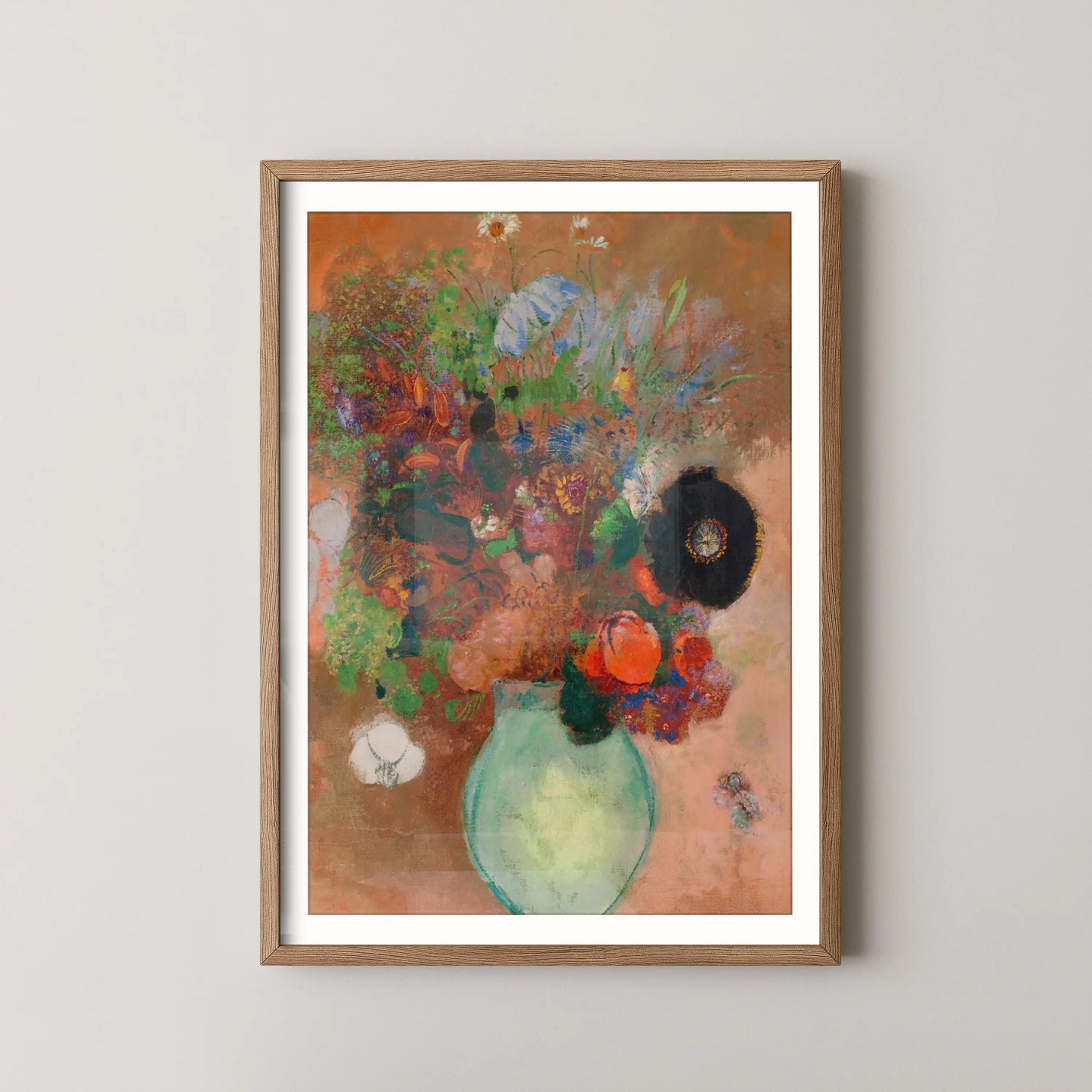 The black poppy by Odilon Redon