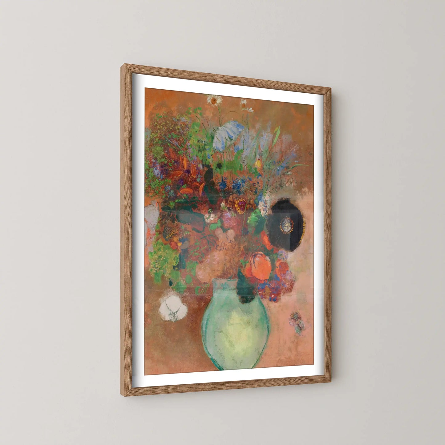 The black poppy by Odilon Redon