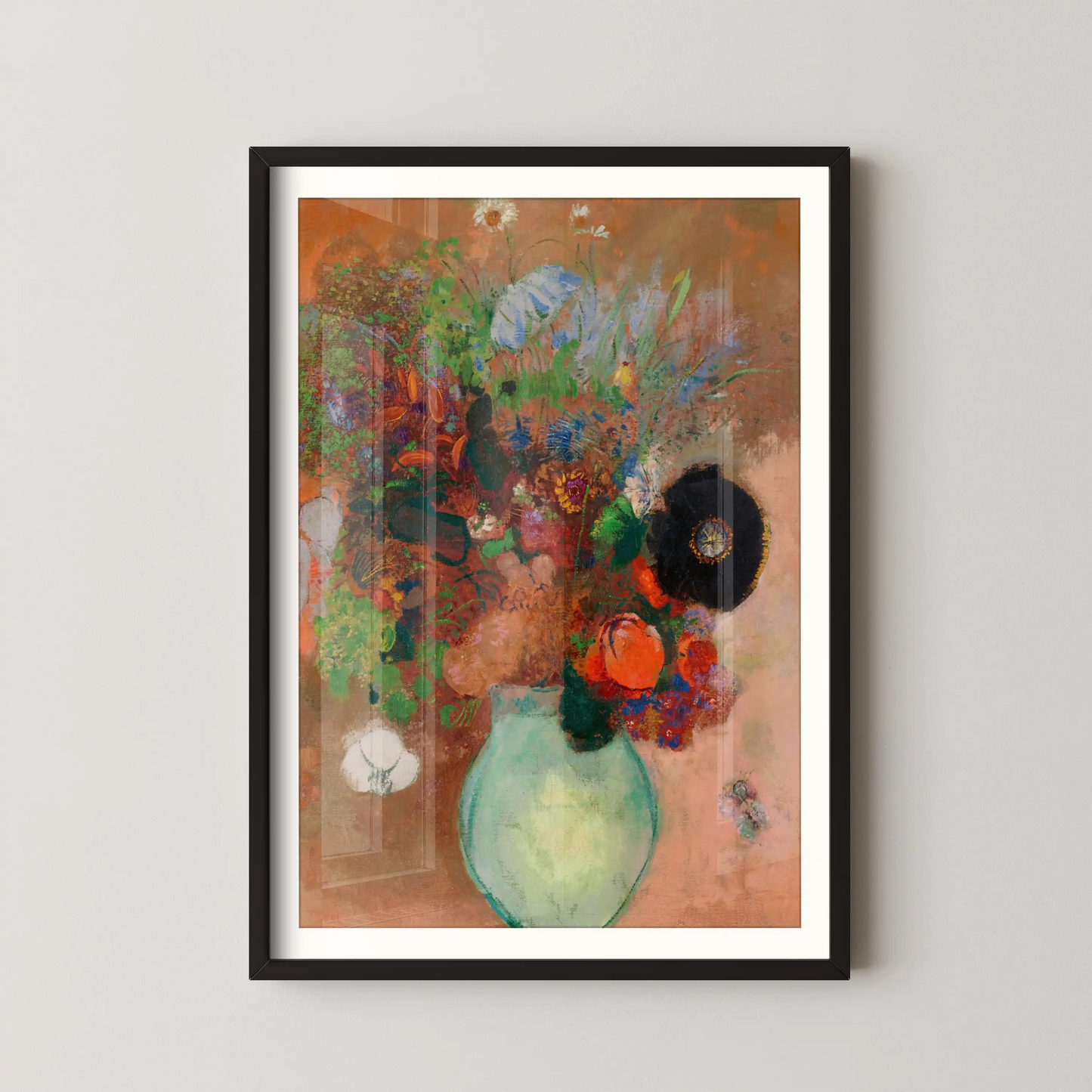 The black poppy by Odilon Redon