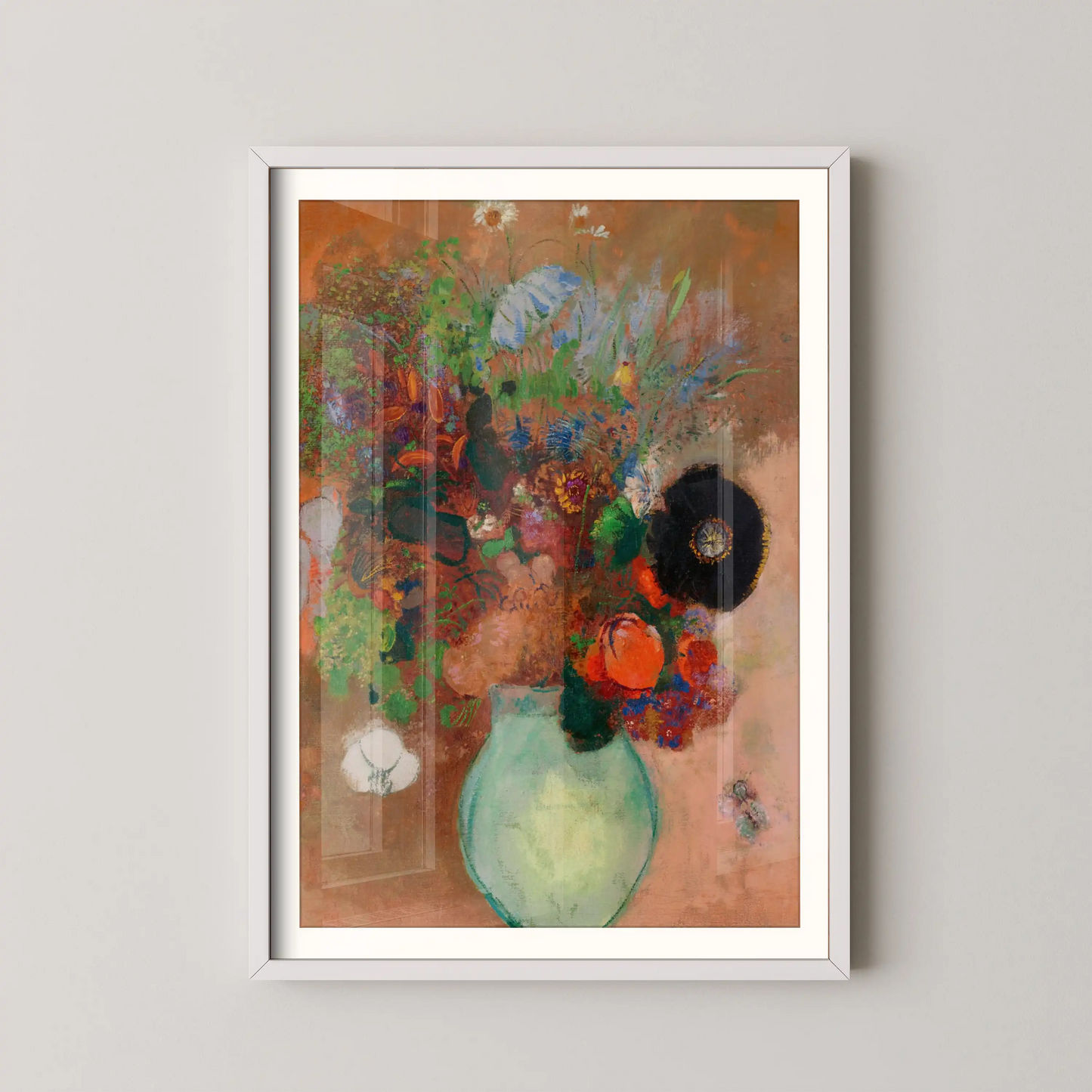 The black poppy by Odilon Redon