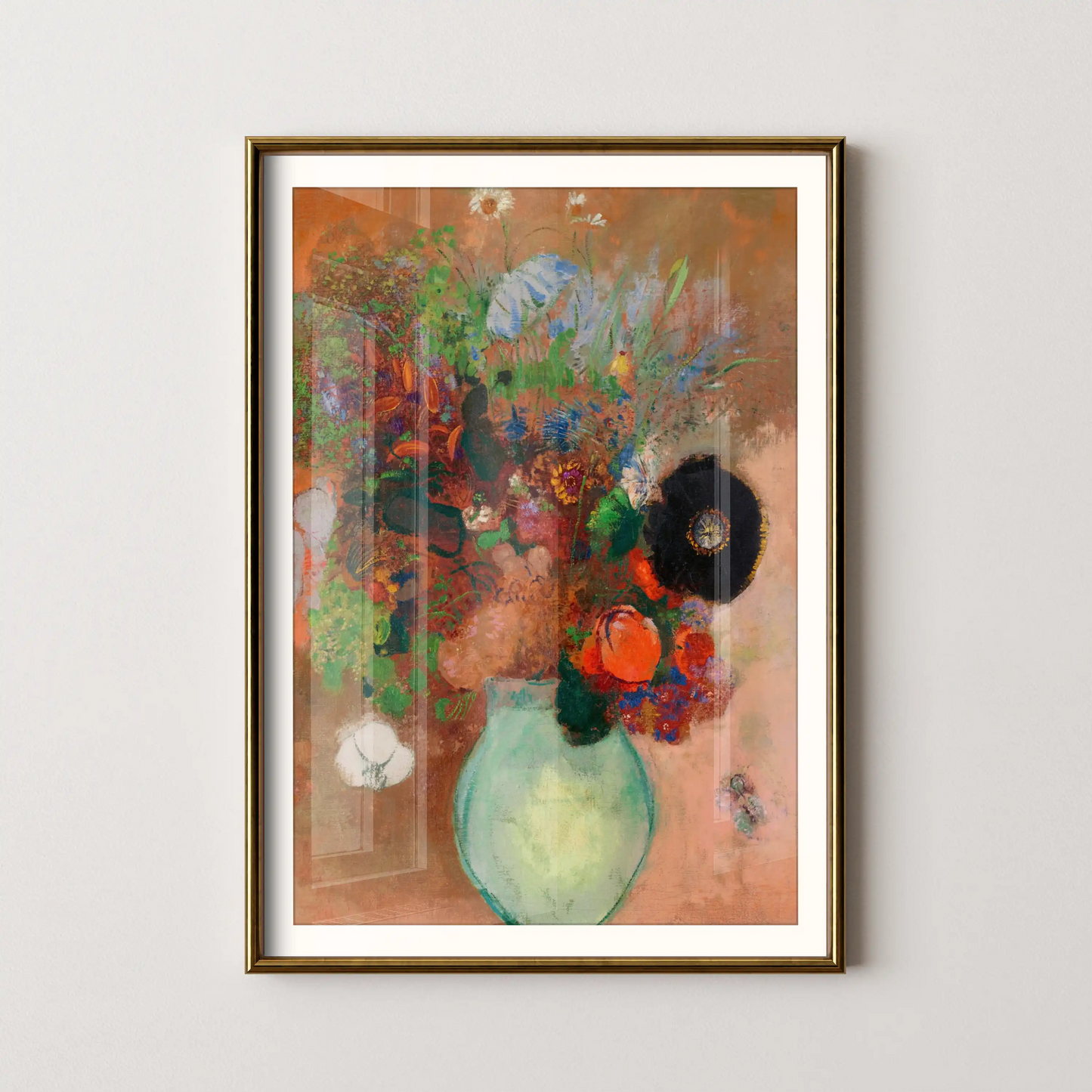 The black poppy by Odilon Redon