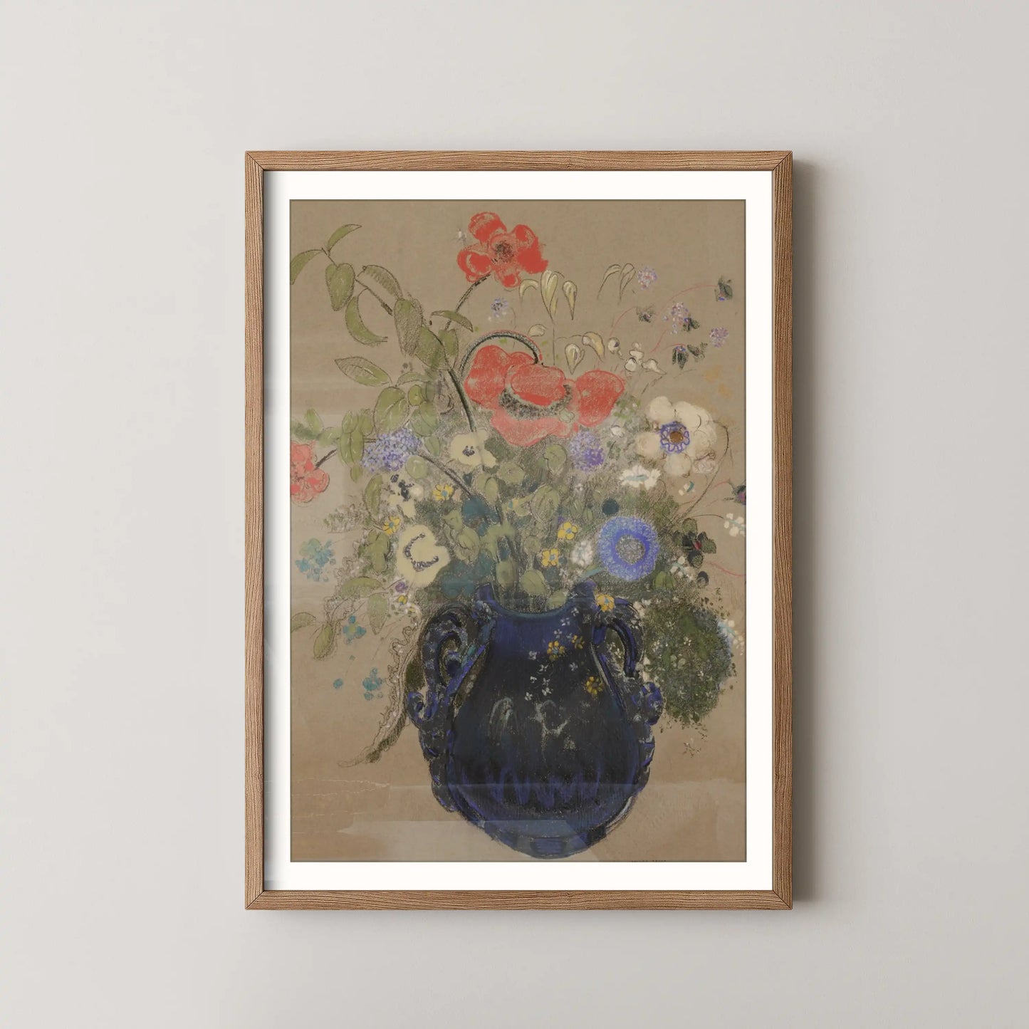 Vase of Flowers by Odilon Redon (1905-1908)