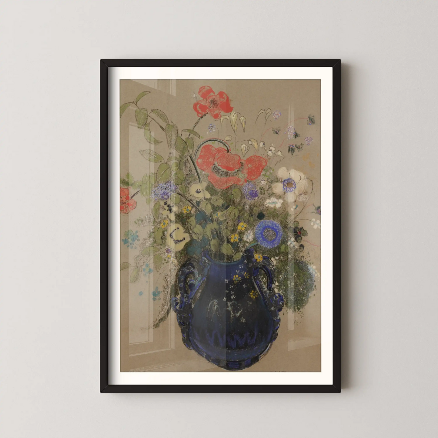 Vase of Flowers by Odilon Redon (1905-1908)