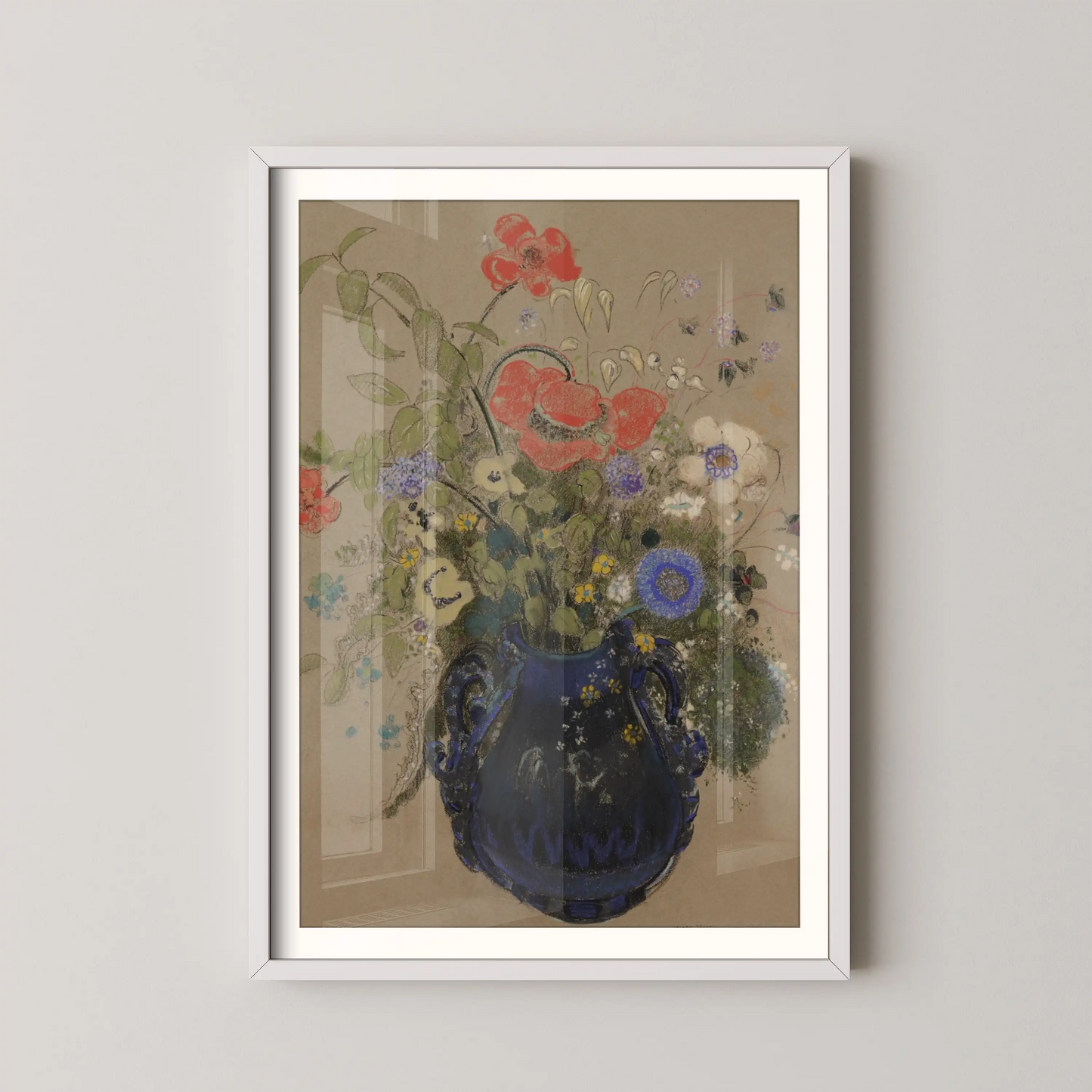 Vase of Flowers by Odilon Redon (1905-1908)