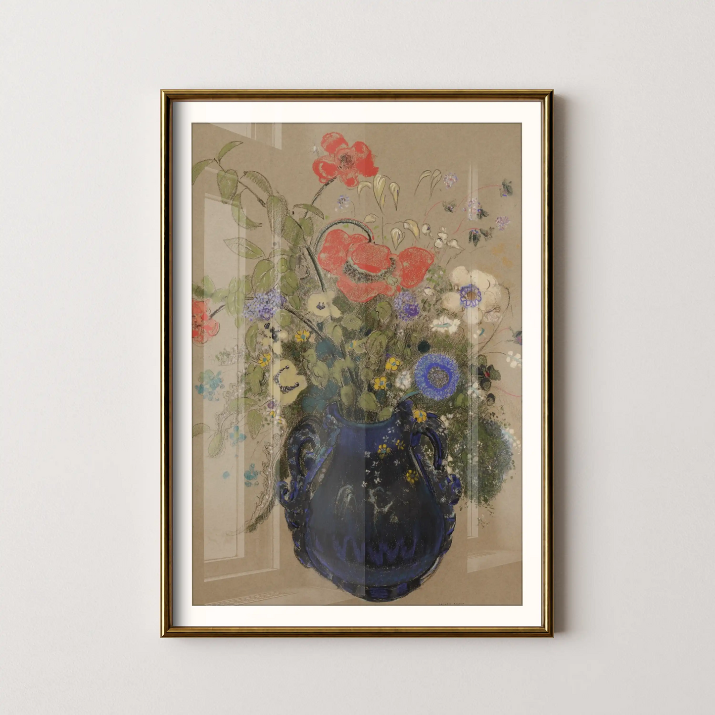 Vase of Flowers by Odilon Redon (1905-1908)
