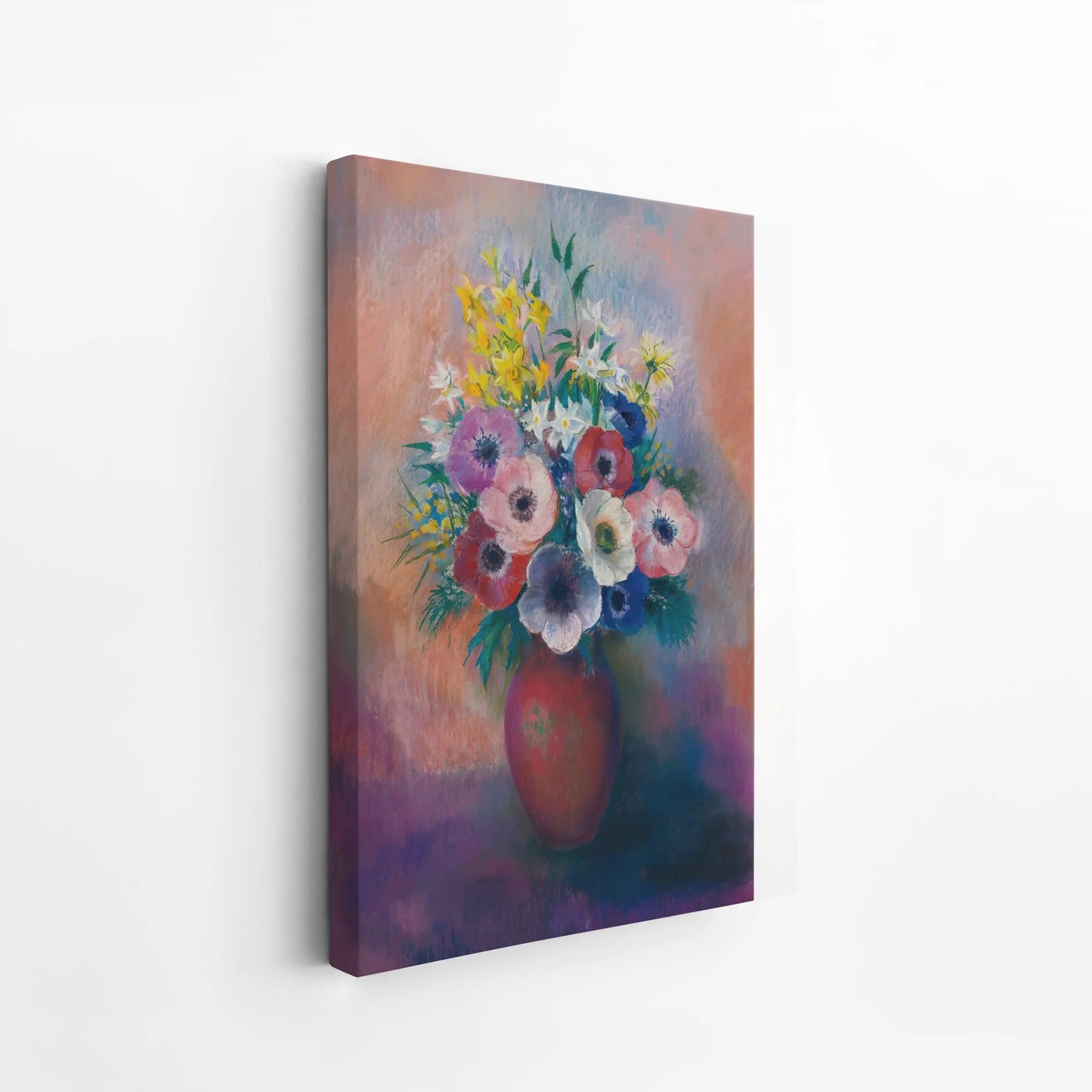 Vase of anemones by Odilon Redon