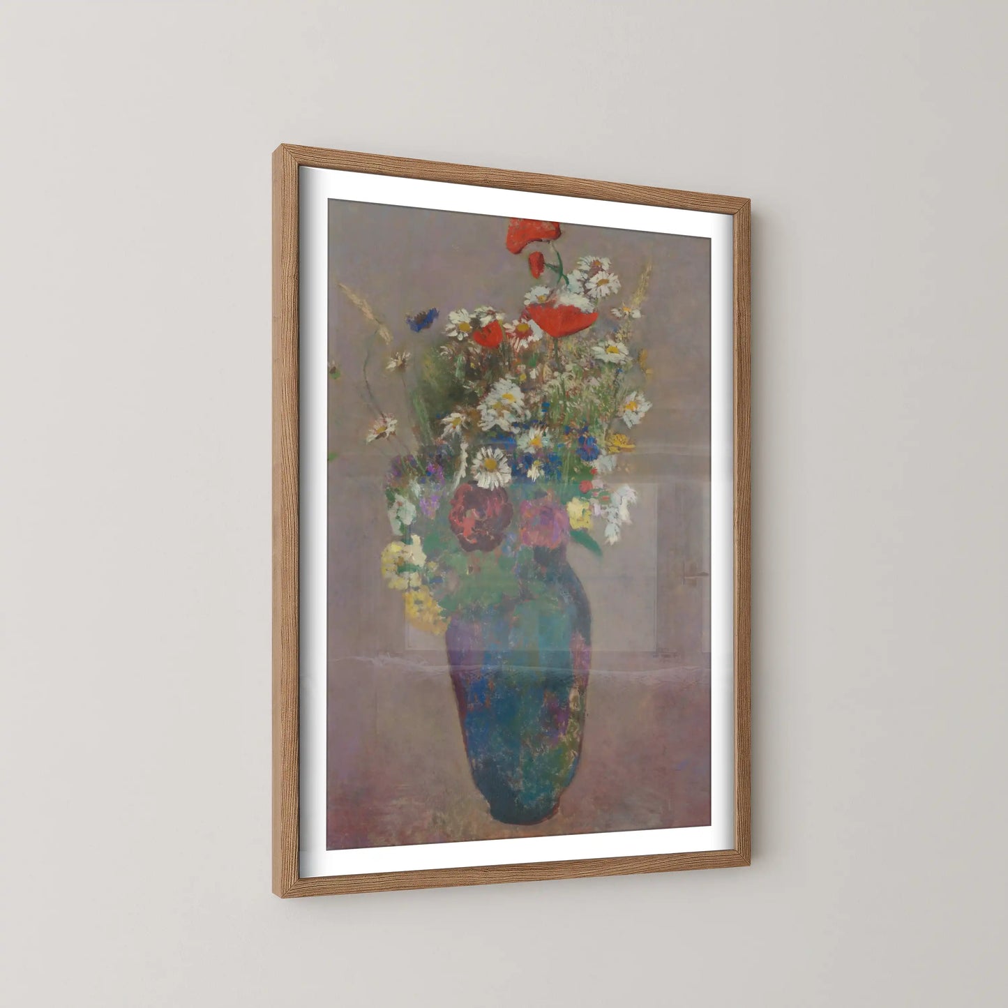 Vision vase of flowers by Odilon Redon (1900)