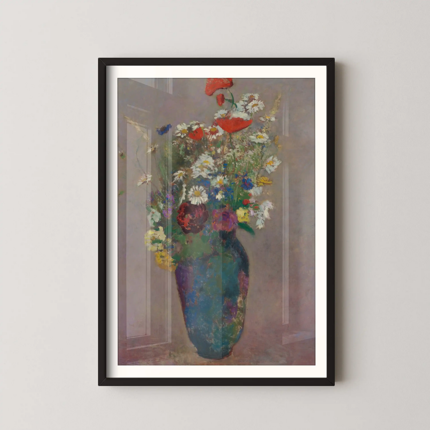 Vision vase of flowers by Odilon Redon (1900)