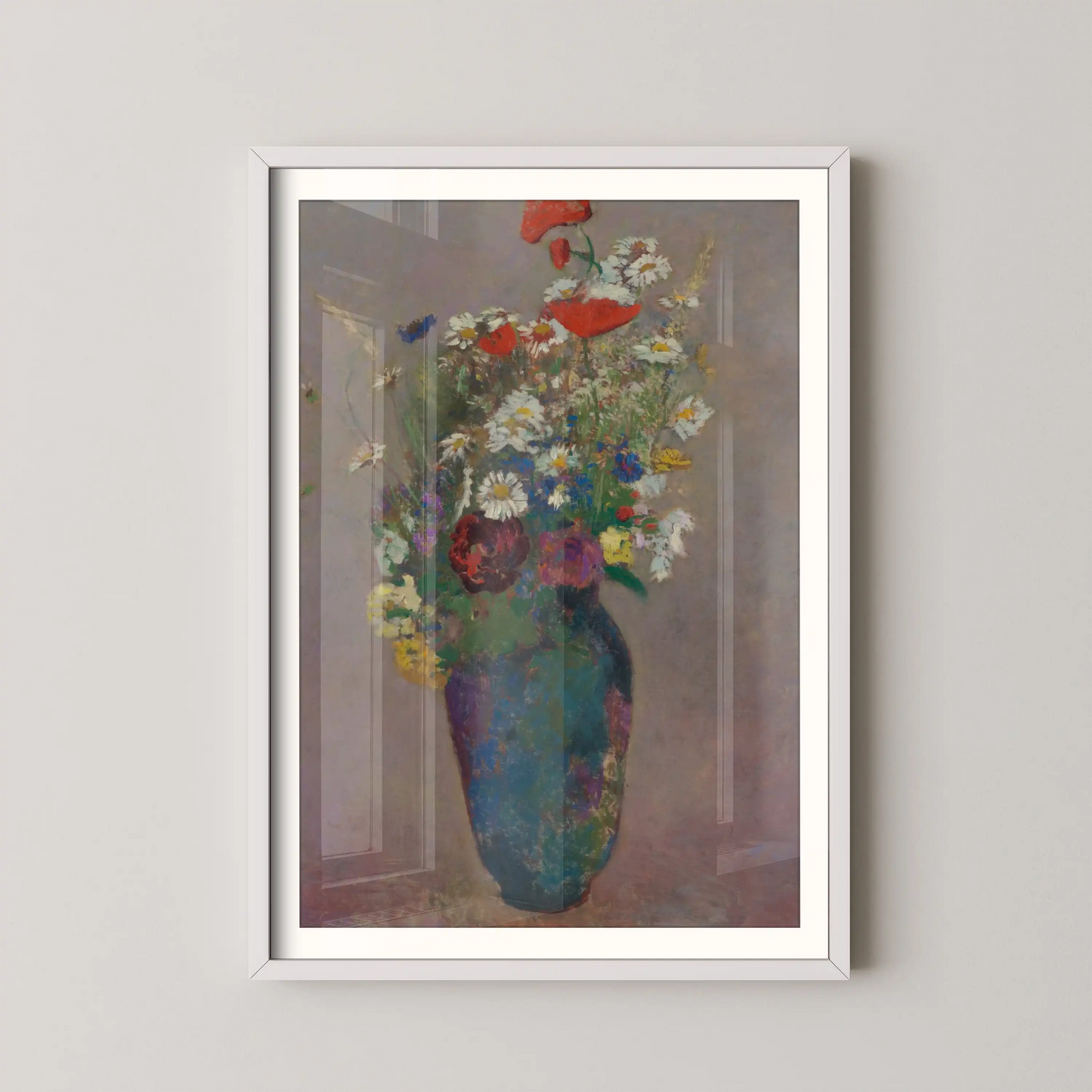Vision vase of flowers by Odilon Redon (1900)