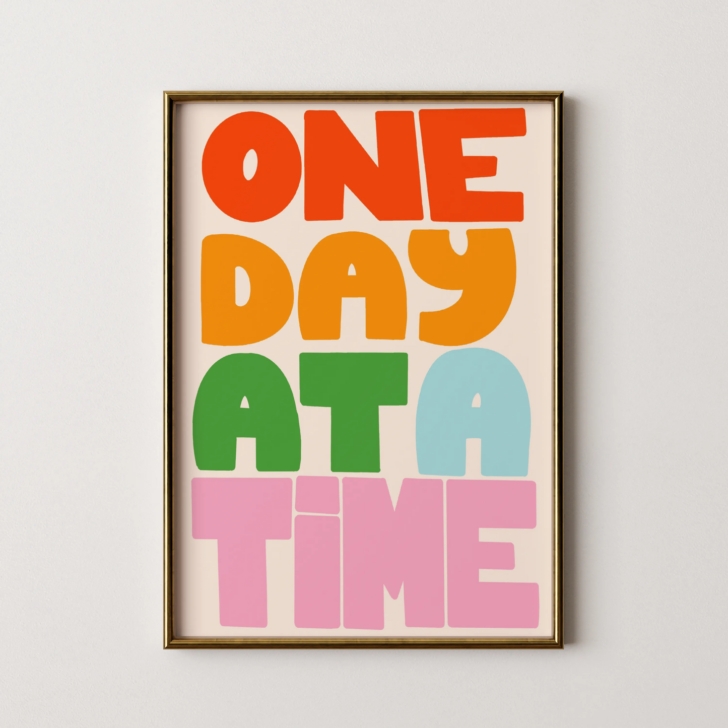 One day at a time - Nursery Prints