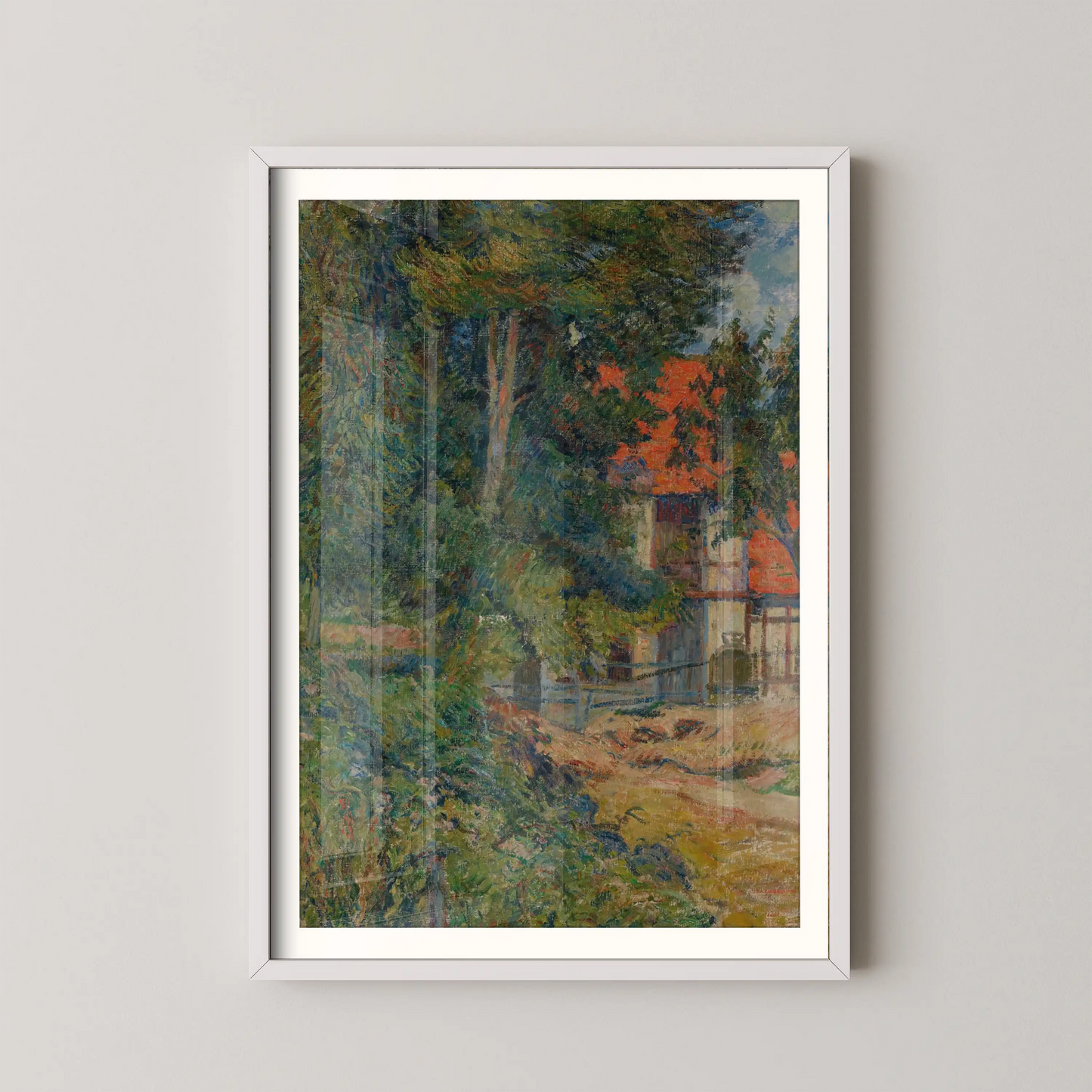 Etable près de Dieppe II by Paul Gauguin (1885)