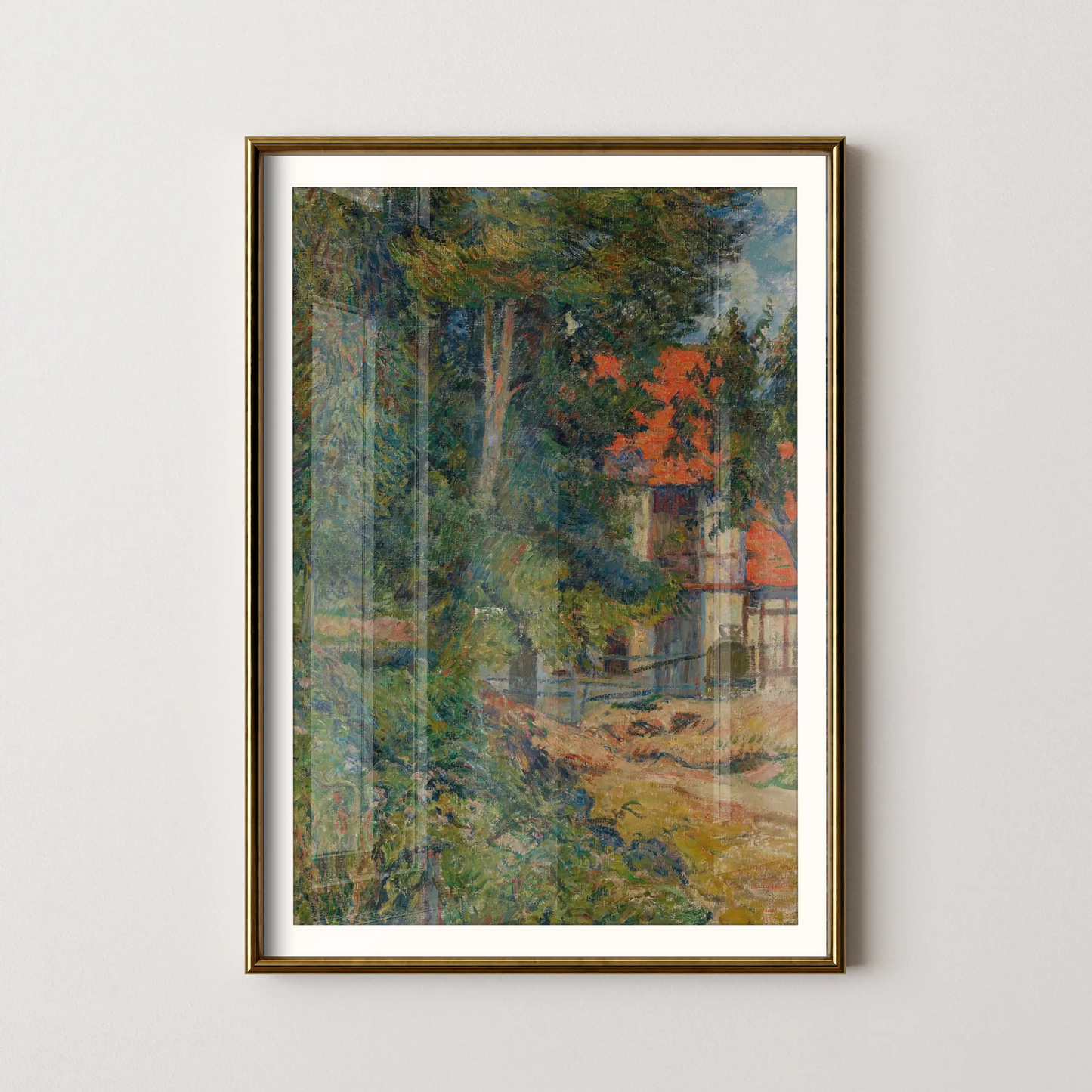 Etable près de Dieppe II by Paul Gauguin (1885)