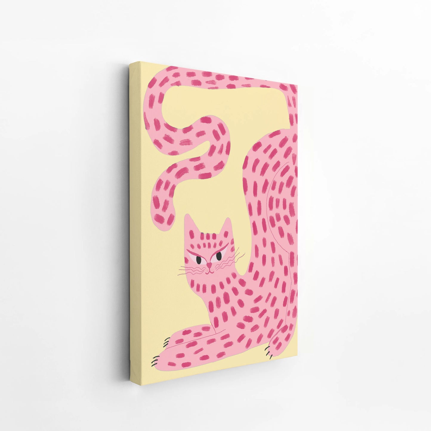 Pink cat - Nursery Prints