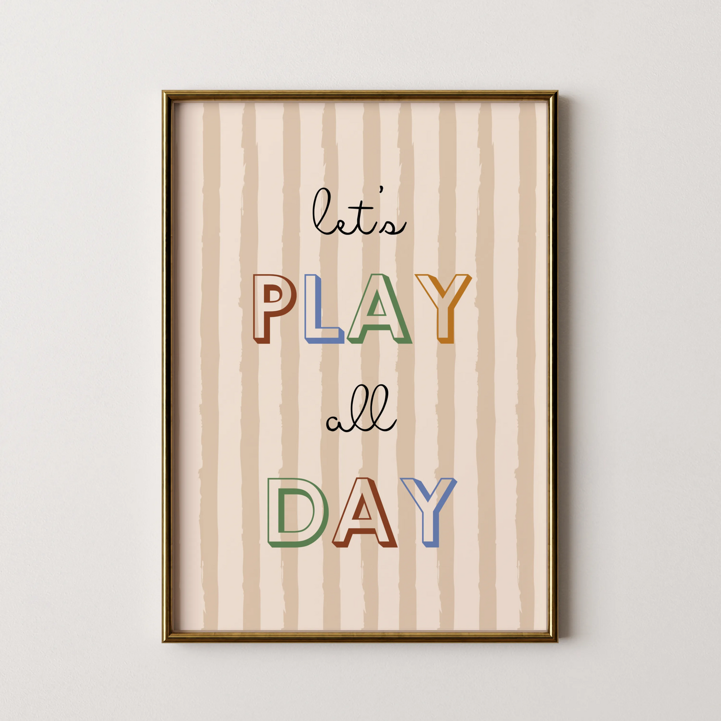 Play all day - Nursery Prints