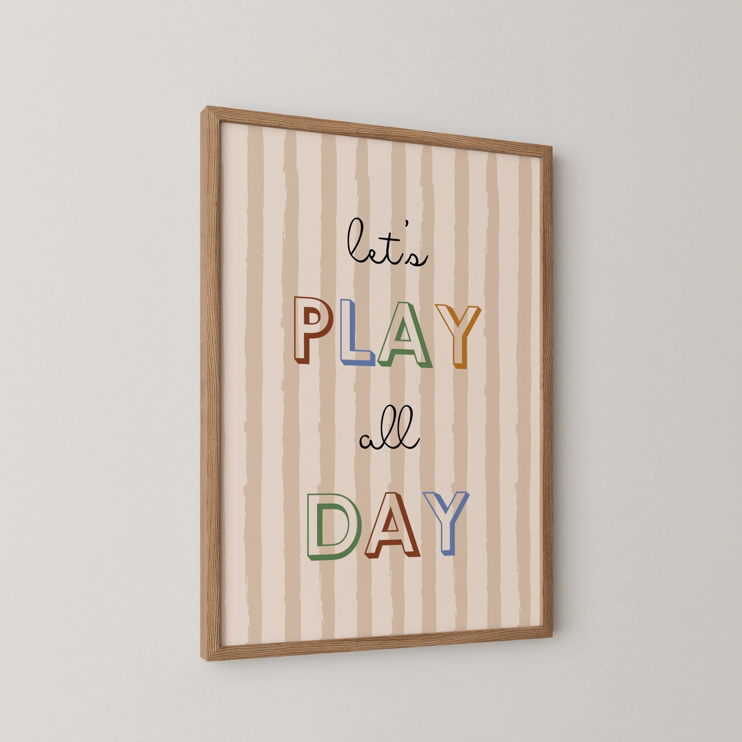Play all day - Nursery Prints
