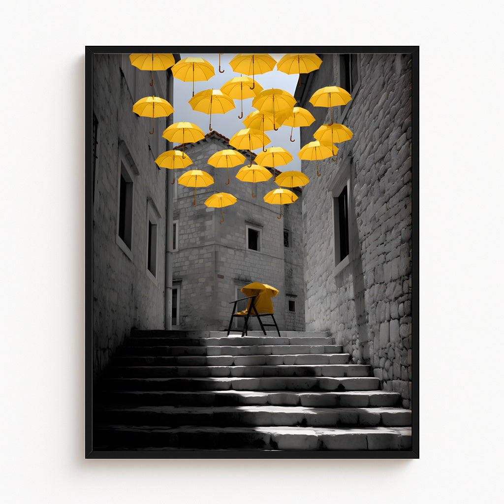 Yellow Umbrella Reverie