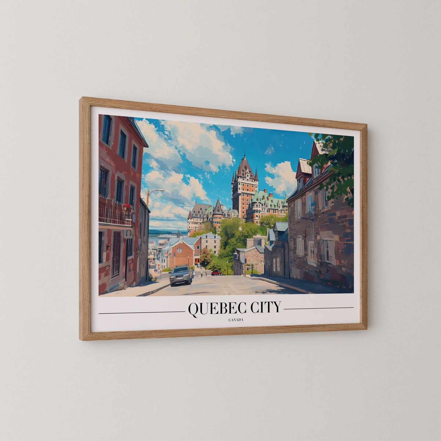 Quebec City, Canada, City Print