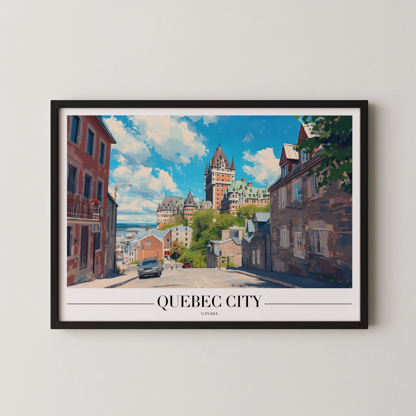 Quebec City, Canada, City Print