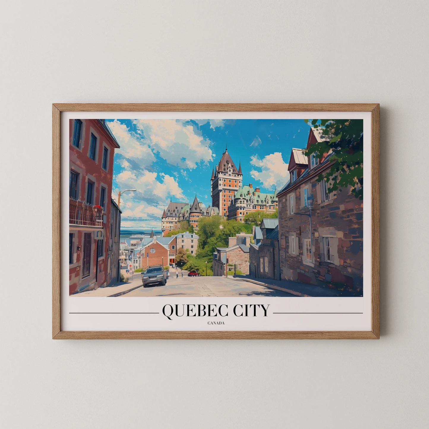 Quebec City, Canada, City Print