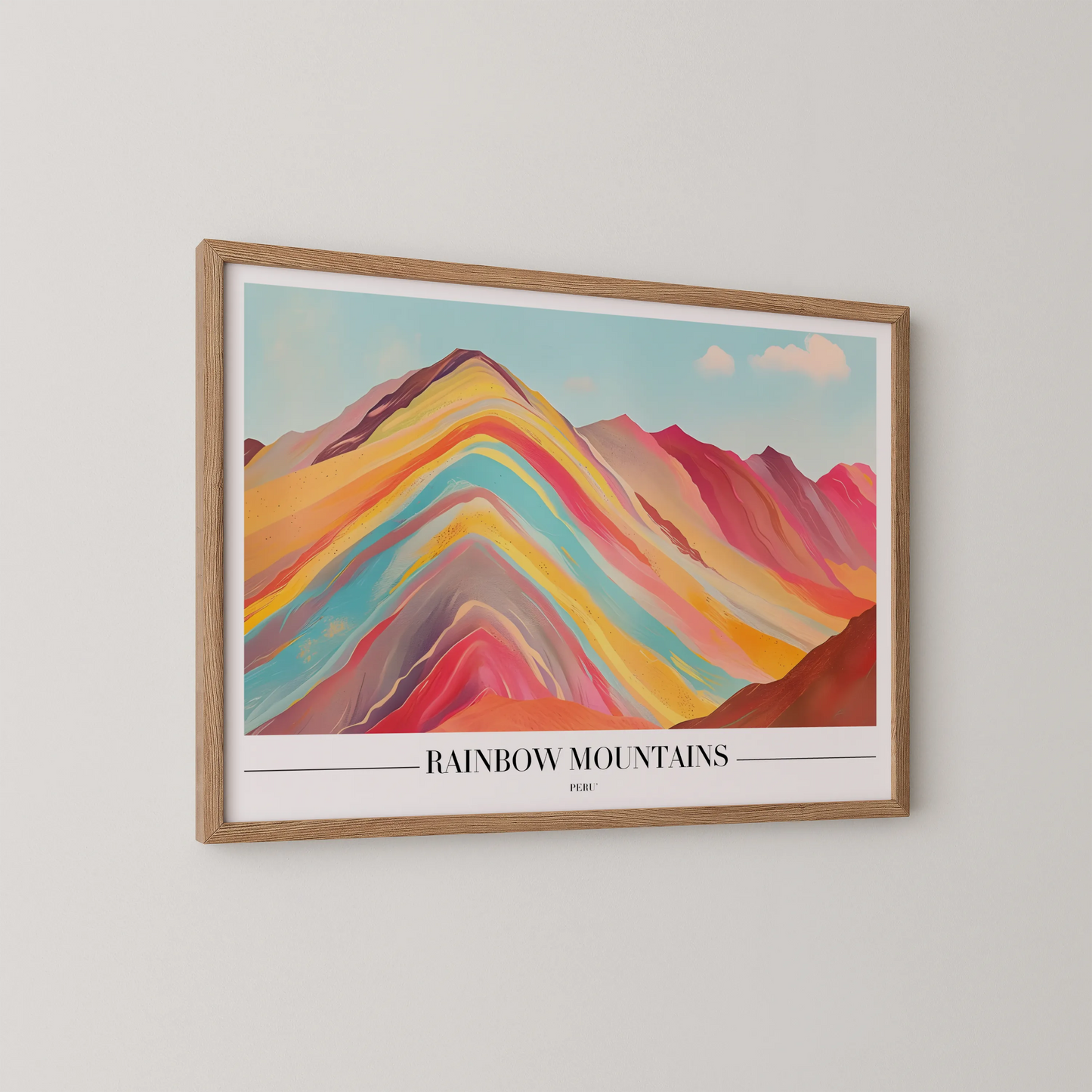 Rainbow Mountains, Peru, City Prints