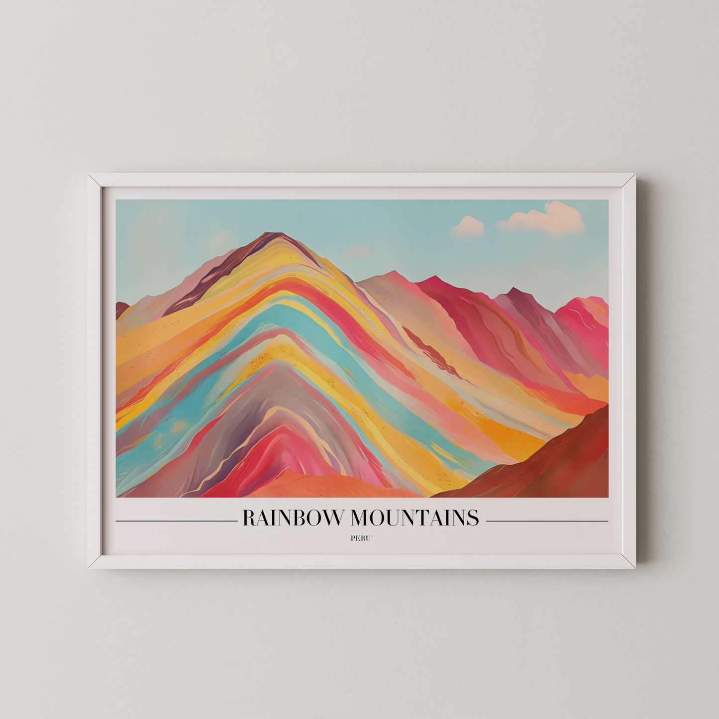 Rainbow Mountains, Peru, City Prints