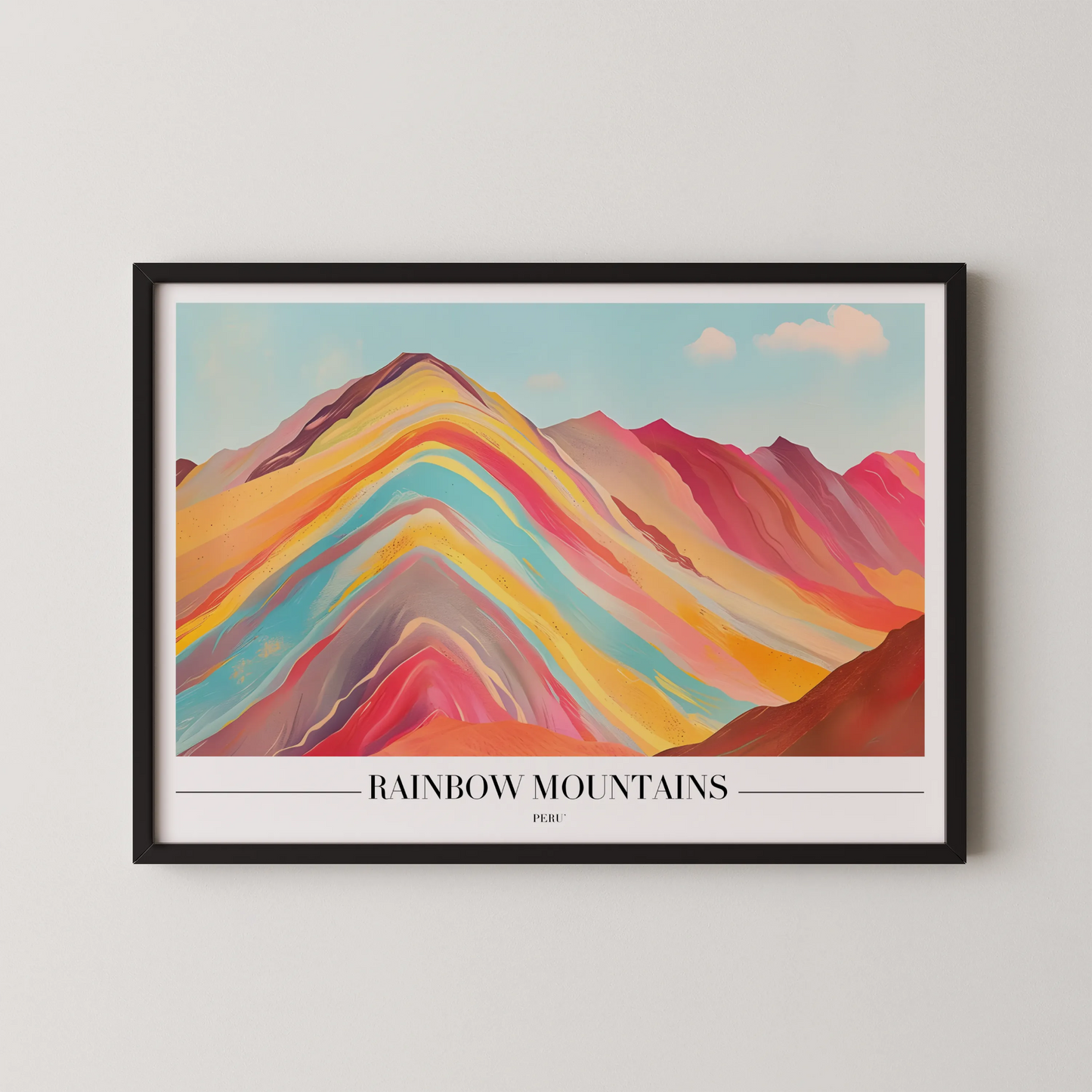 Rainbow Mountains, Peru, City Prints
