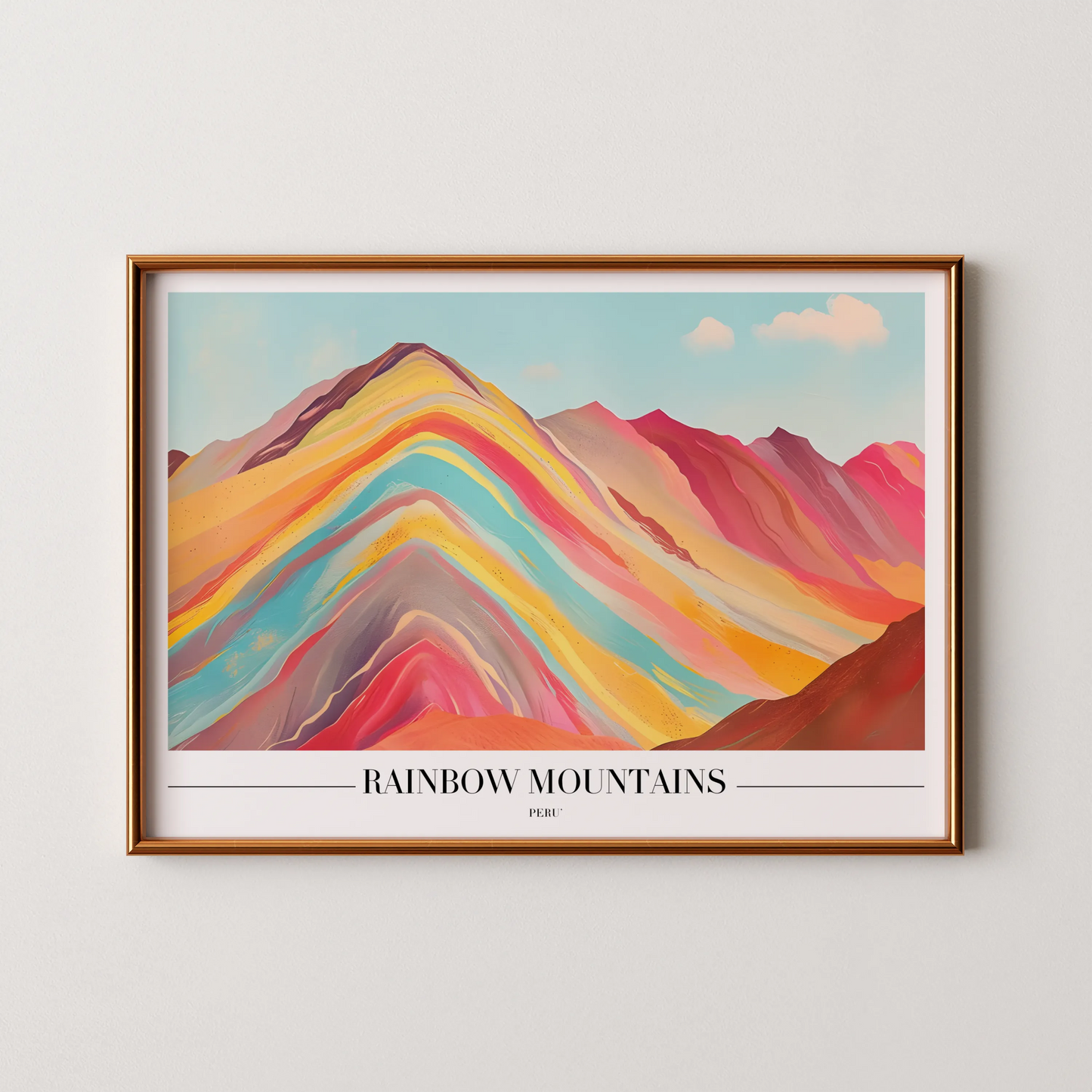 Rainbow Mountains, Peru, City Prints