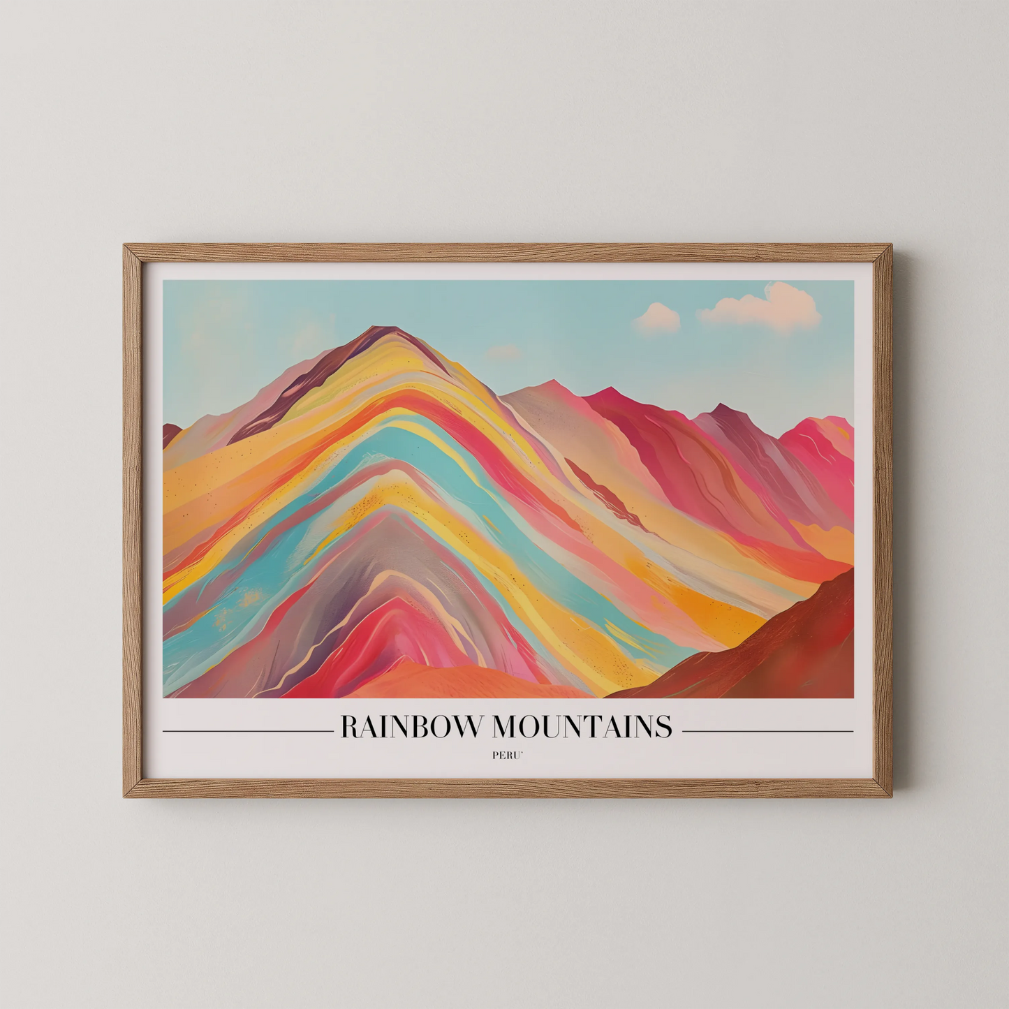 Rainbow Mountains, Peru, City Prints
