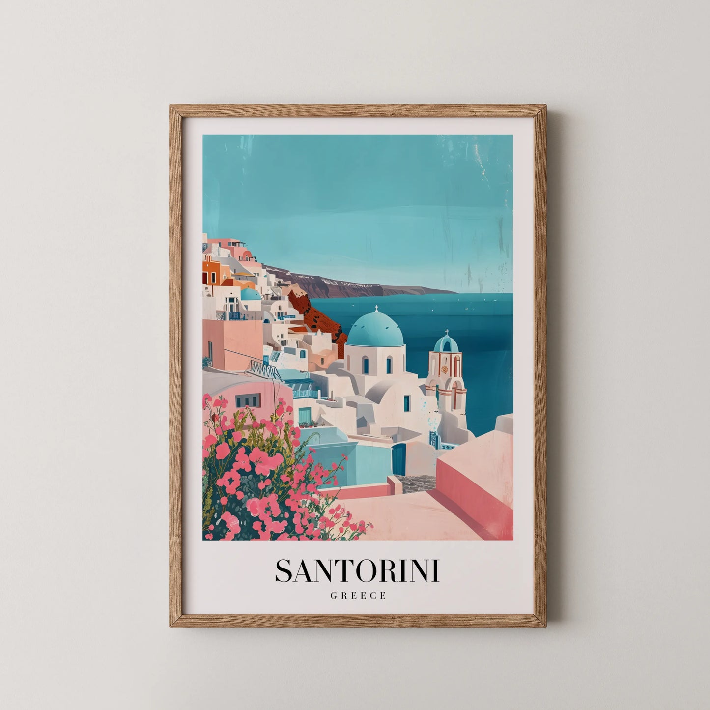 Santorini, Greece, City Prints