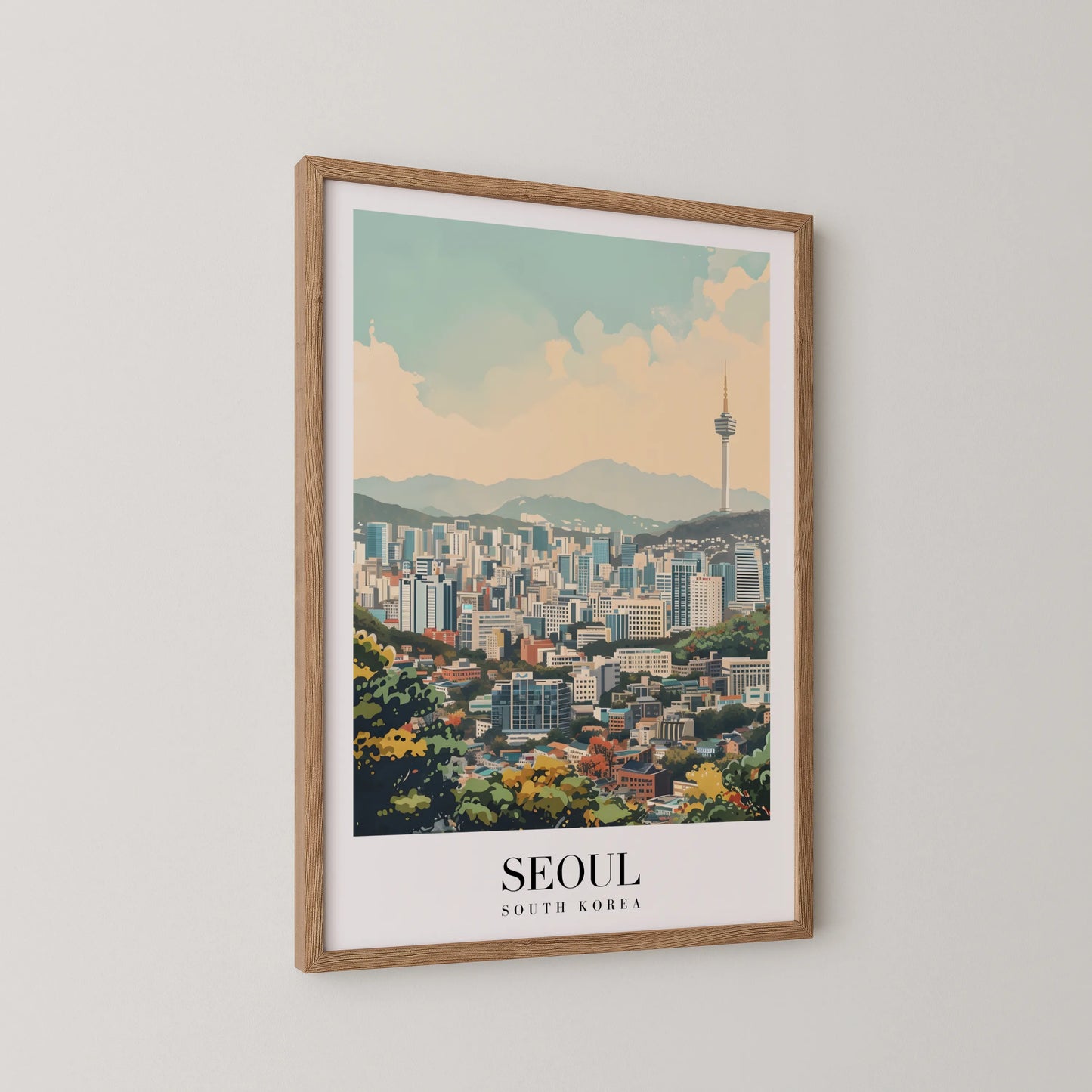 Seoul, South Korea, City Print