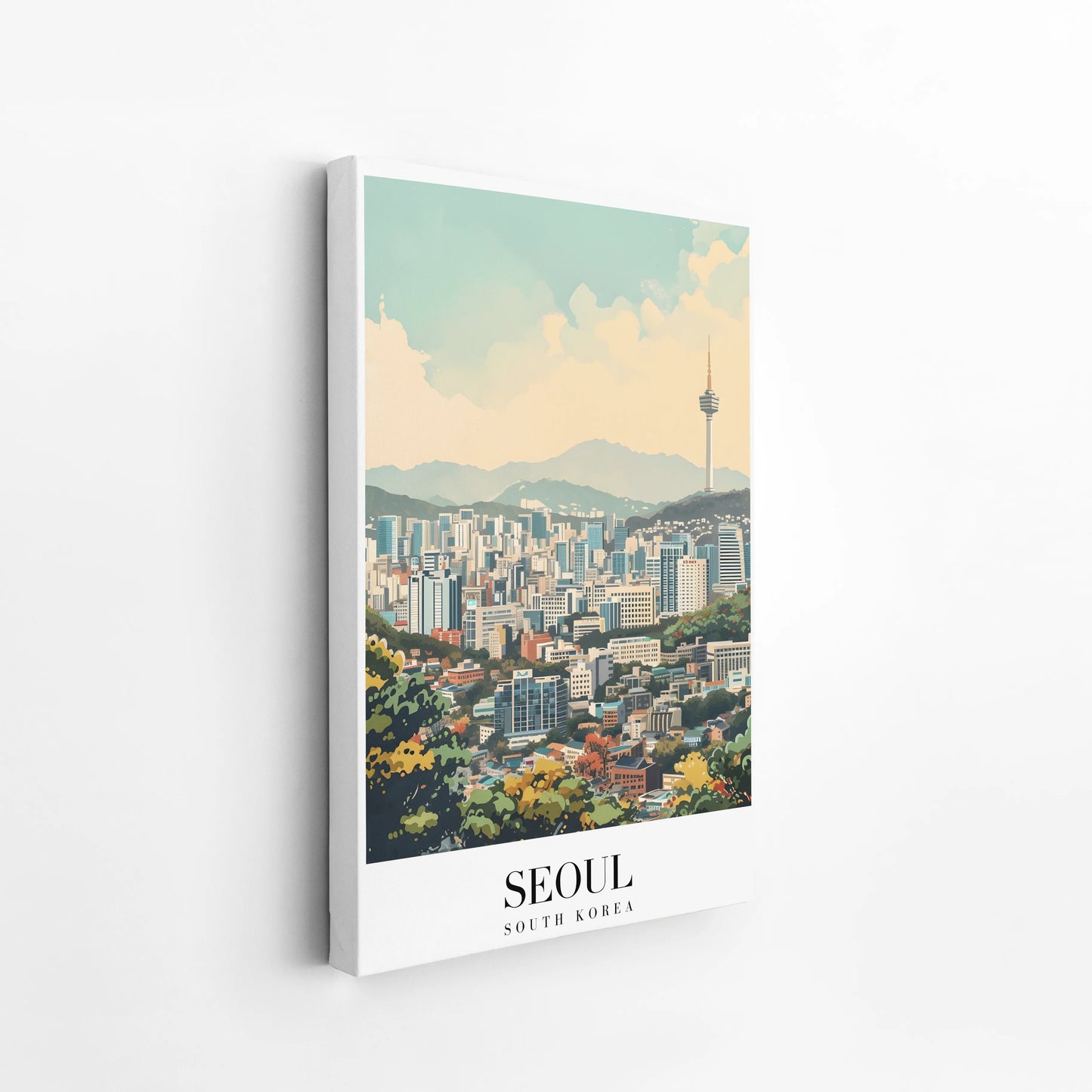 Seoul, South Korea, City Print