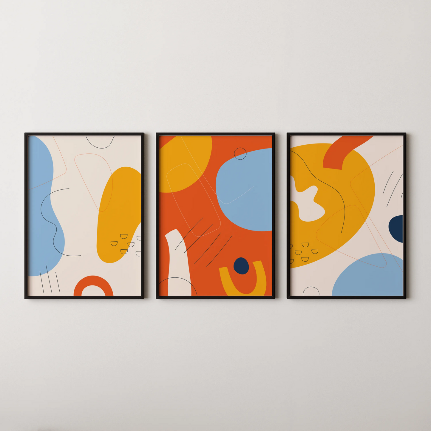 Set of 3, Modern Abstarct Painting