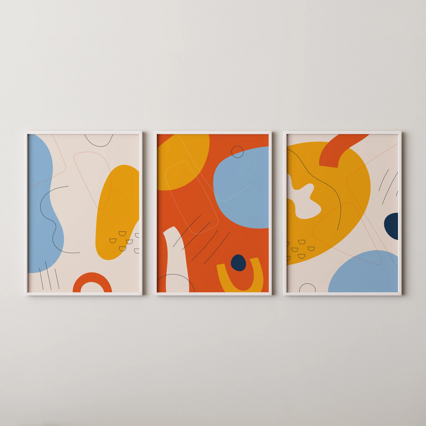 Set of 3, Modern Abstarct Painting