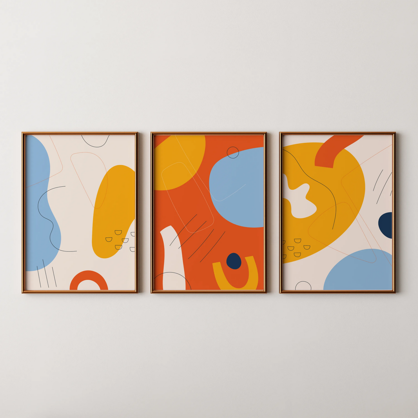 Set of 3, Modern Abstarct Painting