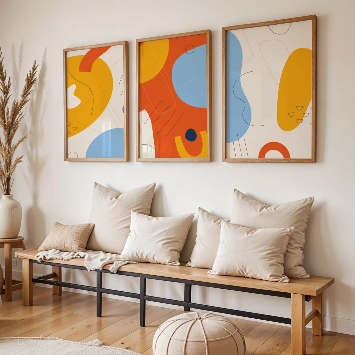 Set of 3, Modern Abstarct Painting
